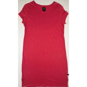 GAP Women’s T Shirt Dress Coral Pink Short Sleeve Casual Size S